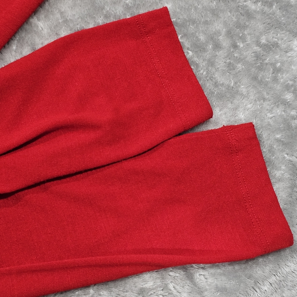 Coldwater Creek Red Long-sleeve Maxi Dress Small - Picture 7 of 7